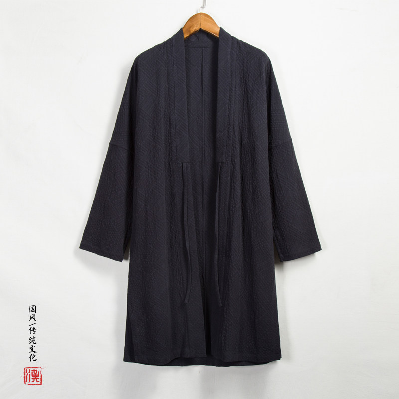 风男装中长款汉服复古外套w69p95,男装民族服装,钱塘802