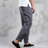 秋冬新款风亚麻男士休闲裤K93P70，男装休闲裤，钱塘802