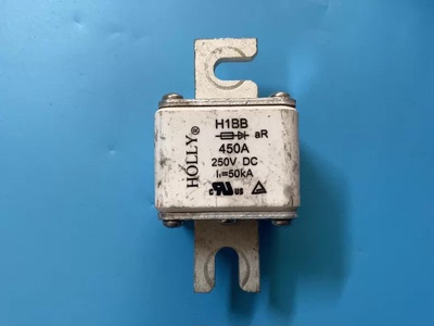拆机HOLLY好利来H1BB熔断器 450A 250V DC I1=50kA