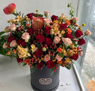厦门同城鲜花店送花上门大束花红掌玫瑰混搭生日祝福纪念日