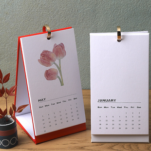 台历定制2026年新款台历架摆件创意diy空白画画日历月历记事本