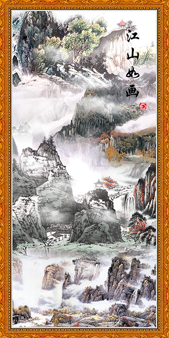 海报制作客厅房间装饰挂画