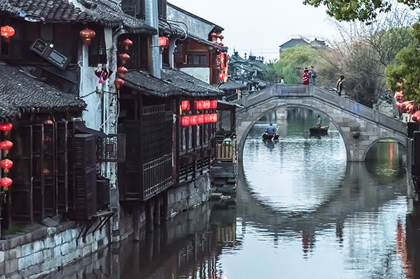 江南水乡西塘朱家角乌镇南浔古镇海报制作寝室装客厅饰贴画7542