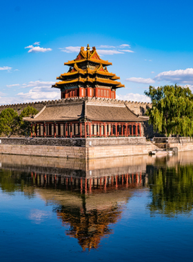 首都北京天安门国贸天坛城市建筑夜景风景画海报制作装饰画BC410