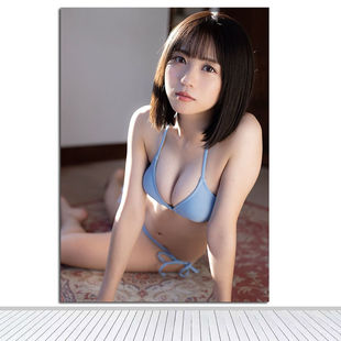 日本人体美女比基尼艺术照写真清纯美女海报房间寝室背景墙贴画1