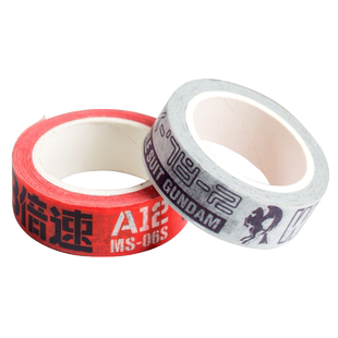 机动战士高达动漫周边和纸胶带二次元贴纸夏亚吉翁扎古个性手账