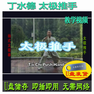 丁水德 杨式太极拳推手U盘视频 杨氏技法技击基本功分解讲解教学