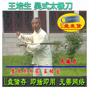 王培生 吴式太极刀U盘视频 吴氏十三刀分解讲解老资料13刀教学