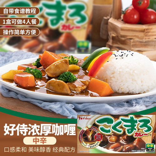 日本原装进口中辛咖喱