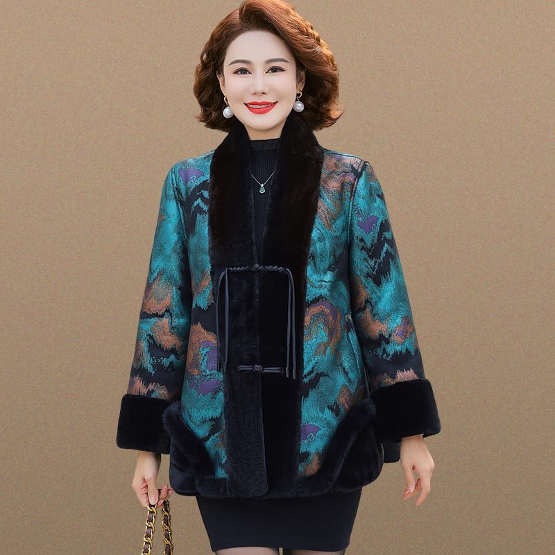 妈妈冬装水貂绒外套女洋气中老年人加绒保暖皮草高贵皮毛一体大衣,女装/女士精品,中老年女装,淘宝优惠券,粉丝福利购,淘宝优惠卷