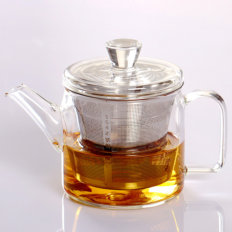 虎匠高硼硅玻璃小号茶壶茶水分离图片