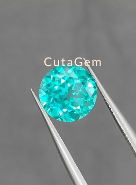 1mm~10mm大小圆形培育宝石帕拉伊巴人造钇铝榴石YAG厘石配石碎钻