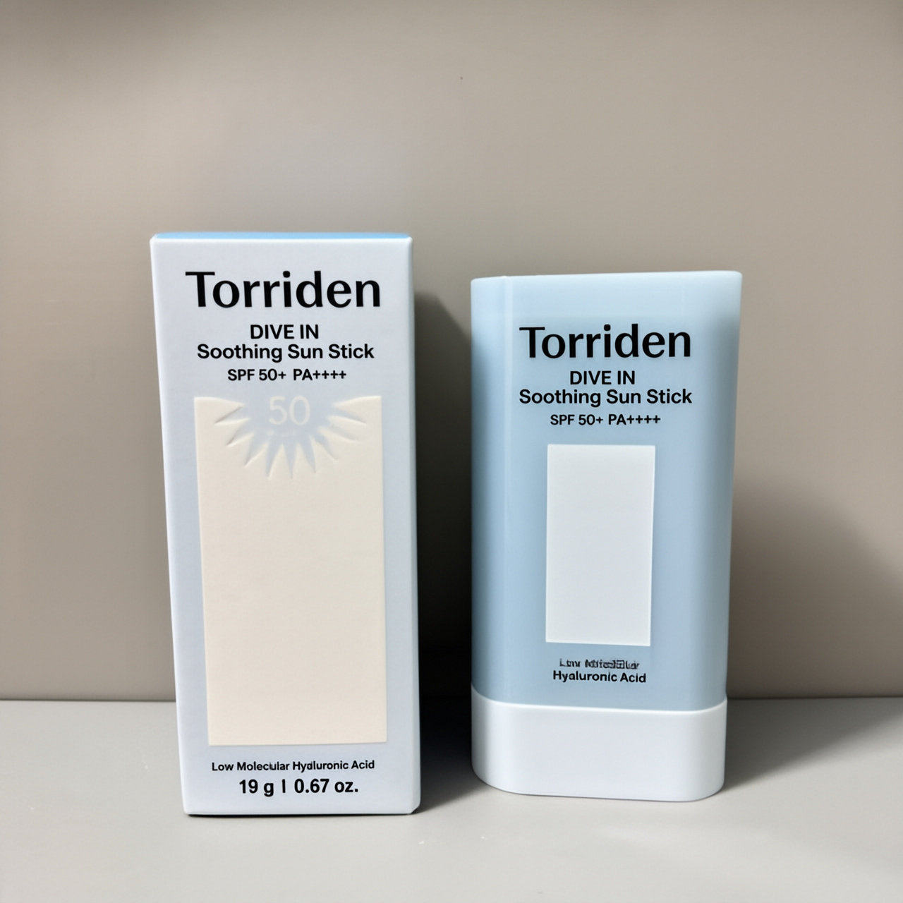 Torriden桃瑞丹低分子玻尿酸物理防晒霜透明质酸舒缓防晒棒