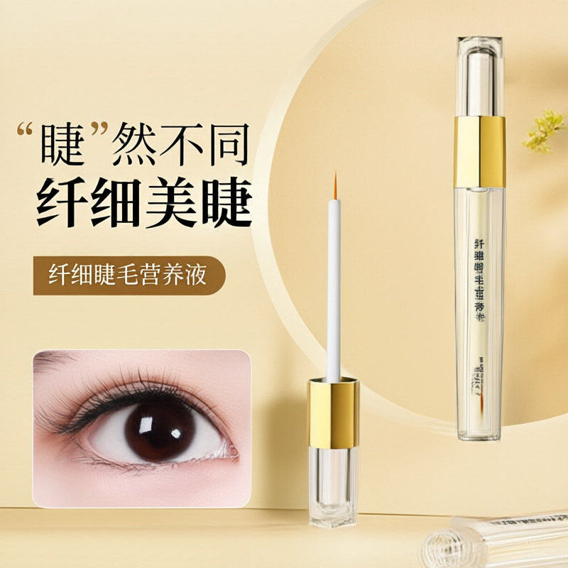 眼睫毛精华液自然浓密乌黑卷翘眉毛眼睫纤长液睫毛膏