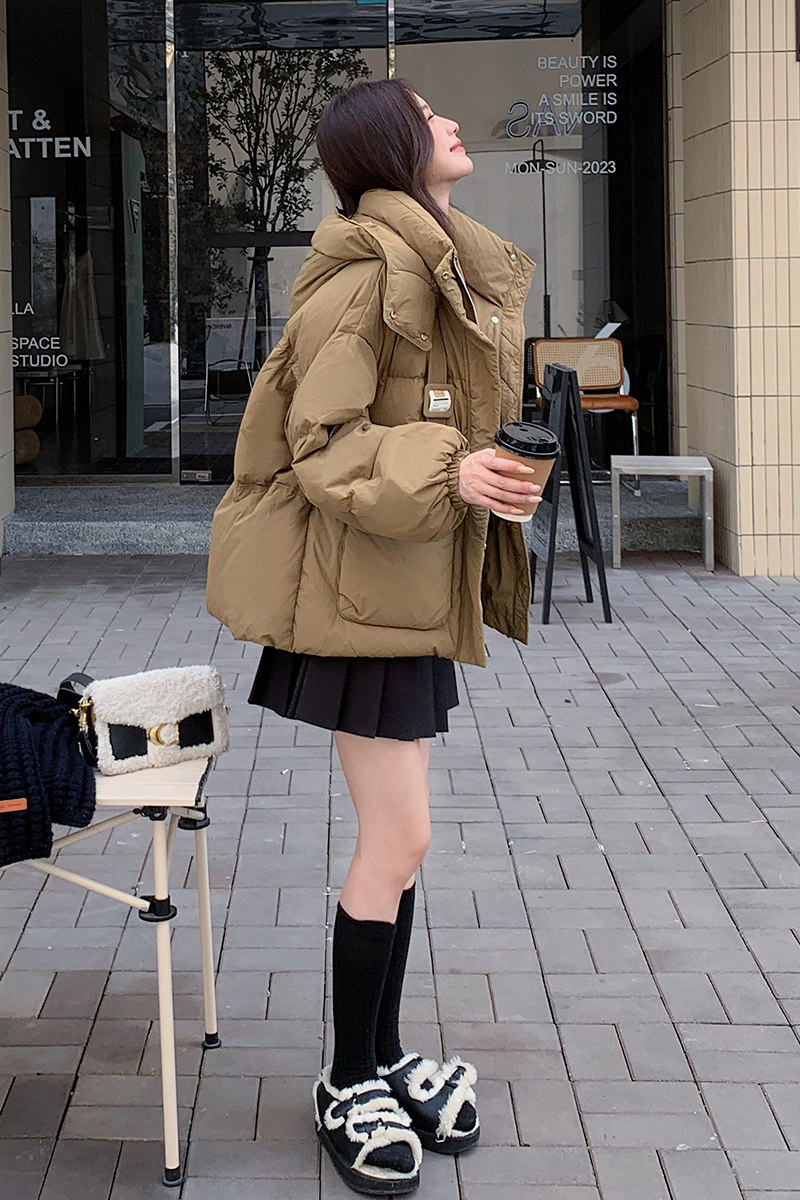 新品2025冬季贴标连帽棉衣2C032859P165K248,女装棉衣/棉服,2C032