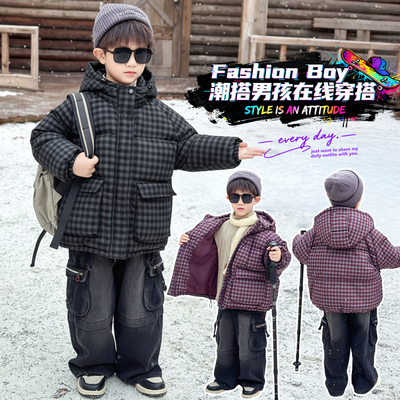 男童冬装棉服2025新款冬季