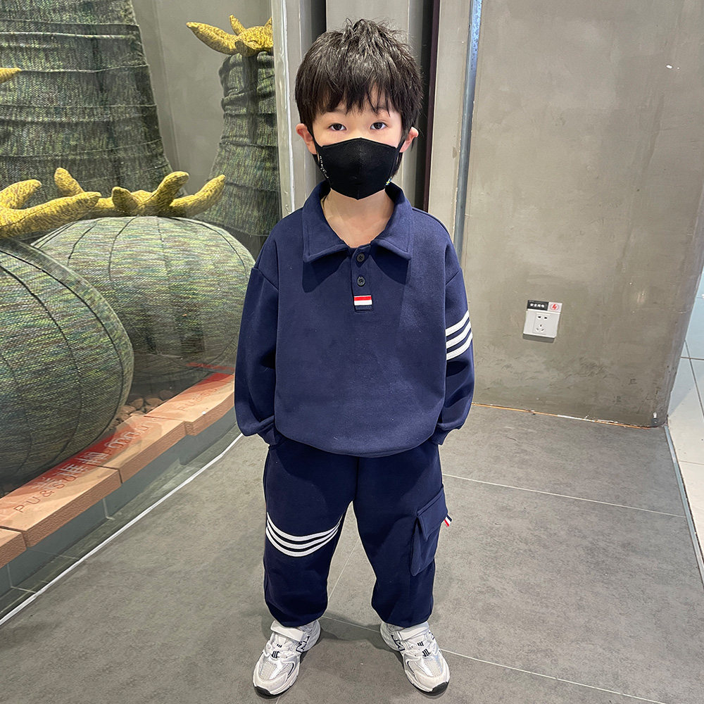 男童春装学院风套装2026新款图片