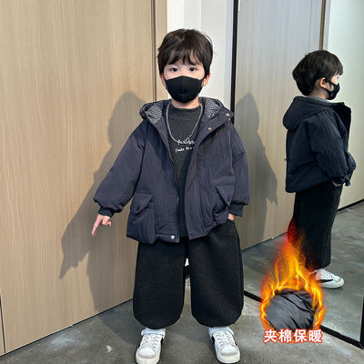 男童冬季棉衣外套加厚保暖