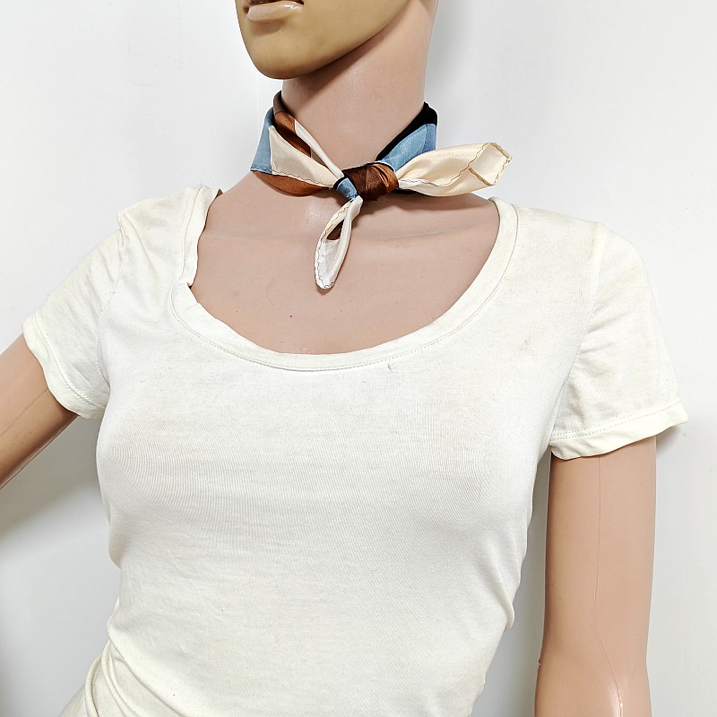 真丝印花小方巾丝帕桑蚕丝衬衣领巾商务男女装饰口袋巾丝巾多功能