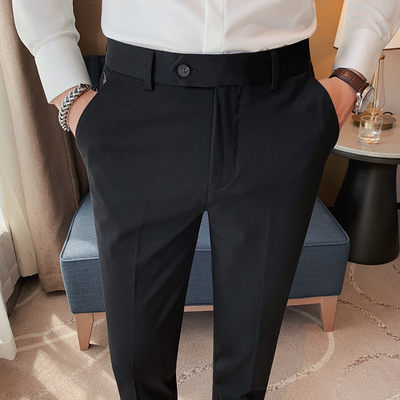 纯色商务男士长裤西裤