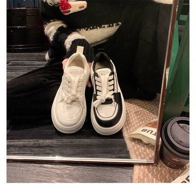 德训鞋厚底小白鞋春秋运动板鞋
