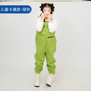 儿童 耐磨水鞋 男女孩涉水裤 防水服户外钓鱼服四季 通用舒适玩水裤