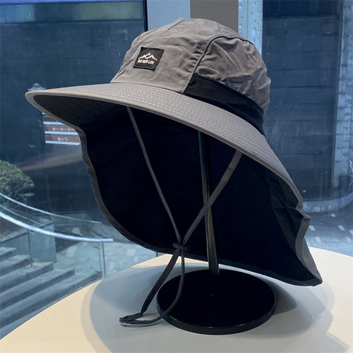 户外露营披肩防晒帽子女夏季大檐