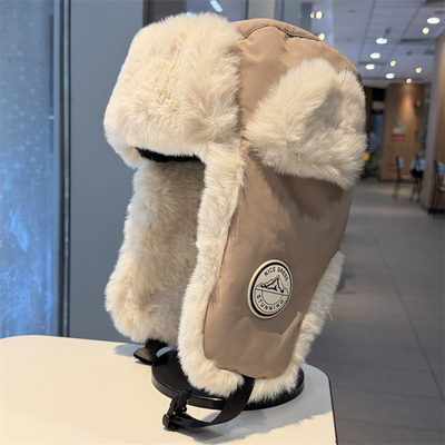 东北毛绒雷锋帽子男女冬季防风帽