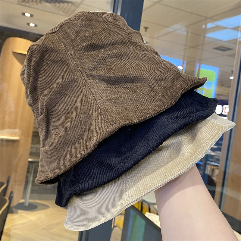复古灯芯绒褶皱渔夫帽女秋季出游素颜遮脸水桶帽日系休闲百搭盆帽,服饰配件/皮带/帽子/围巾,帽子,淘宝优惠券,粉丝福利购,淘宝优惠卷