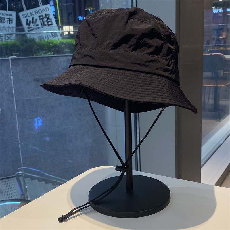 百搭出游短檐遮阳帽户外抽绳盆帽