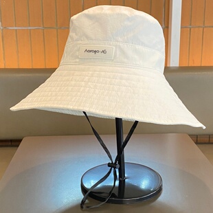 纯色大帽檐渔夫帽女夏季 休闲百搭太阳帽 可折叠户外遮阳防晒帽时尚