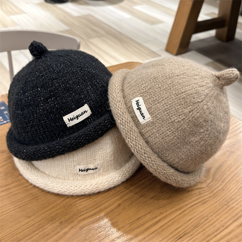 韩版卷边针织毛线地主帽男女秋冬季保暖套头帽日系百搭雅痞瓜皮帽,服饰配件/皮带/帽子/围巾,帽子,淘宝优惠券,粉丝福利购,淘宝优惠卷