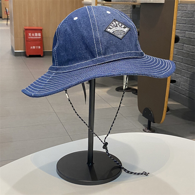 夏季牛仔大檐防晒帽男户外遮阳帽