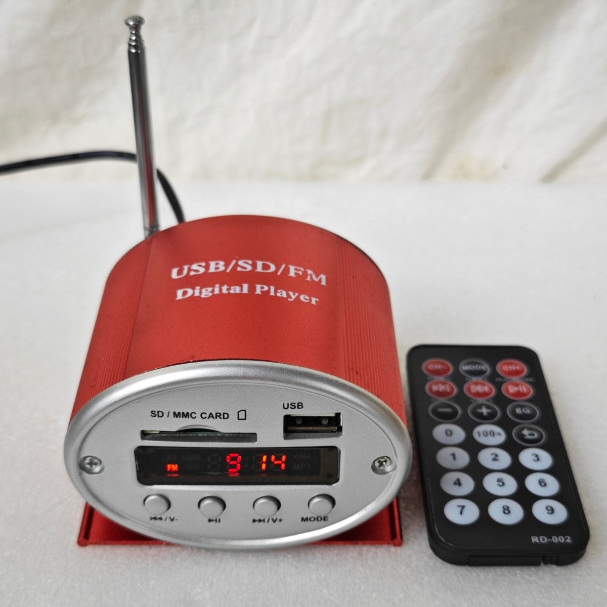 MP3音频解码器12伏播放器带遥控收音车载家用功放改装U盘插卡酷型