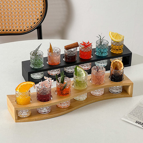 白酒杯架shot杯套装小酒杯子弹杯