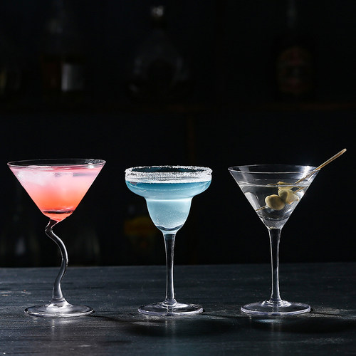 创意玻璃鸡尾酒杯酒吧马天尼杯