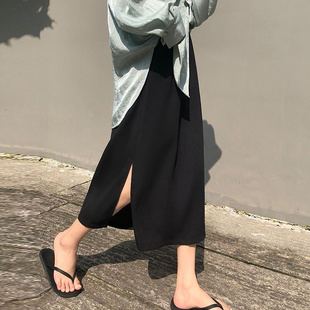 休闲高腰宽松显瘦百搭时尚 夏装 300斤大码 胖MM2 半身裙女ins潮 新款