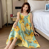连衣裙胖MM300斤加大码 可爱ins风减龄气质显瘦无袖 睡裙女 新款 夏季
