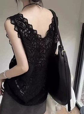 蕾丝花边吊带背心女夏季新款