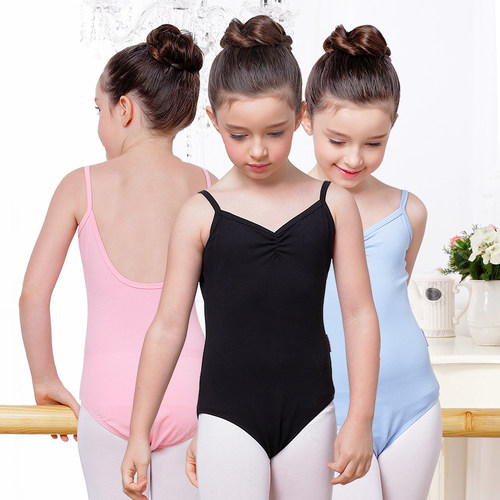 东方女童舞蹈服夏季吊带幼儿练功