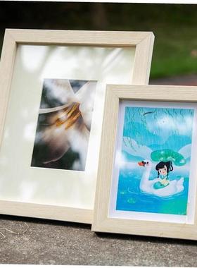 Wooden photo hanging wall  picture frame tabletop decoration