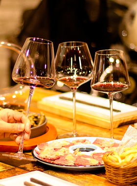 Crystal red wine glass set elegant wine glasses Goblet红酒杯