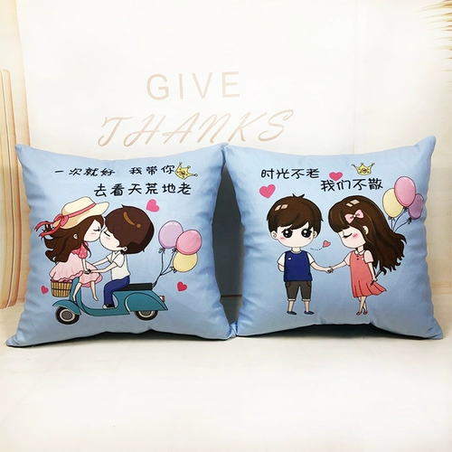 Мультяшная подушка для влюбленных, «сделай сам», новая коллекция, свадебный подарок