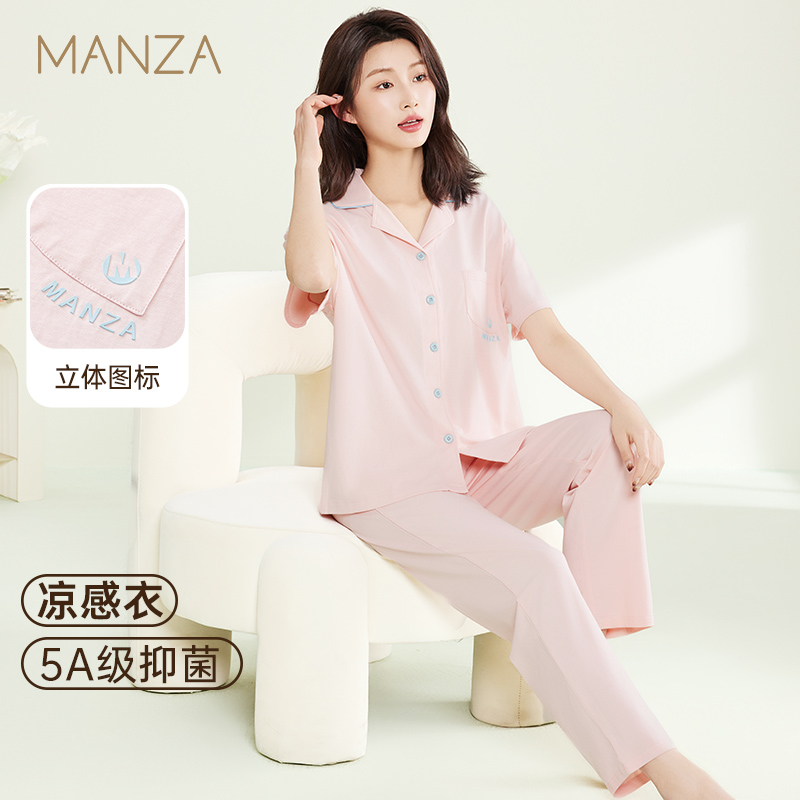 夏季薄款纯棉睡衣女家居服套装