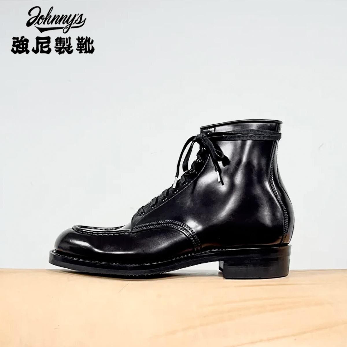强尼制靴2024新款高帮鞋复古男鞋