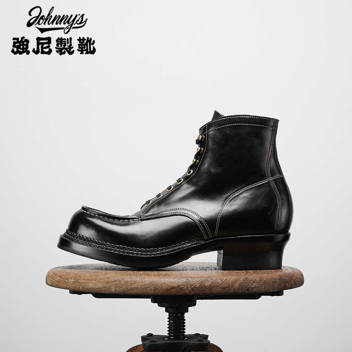 强尼制靴莫卡辛复古工装靴