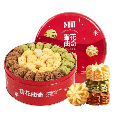 卜珂零点雪花曲奇网红礼盒装