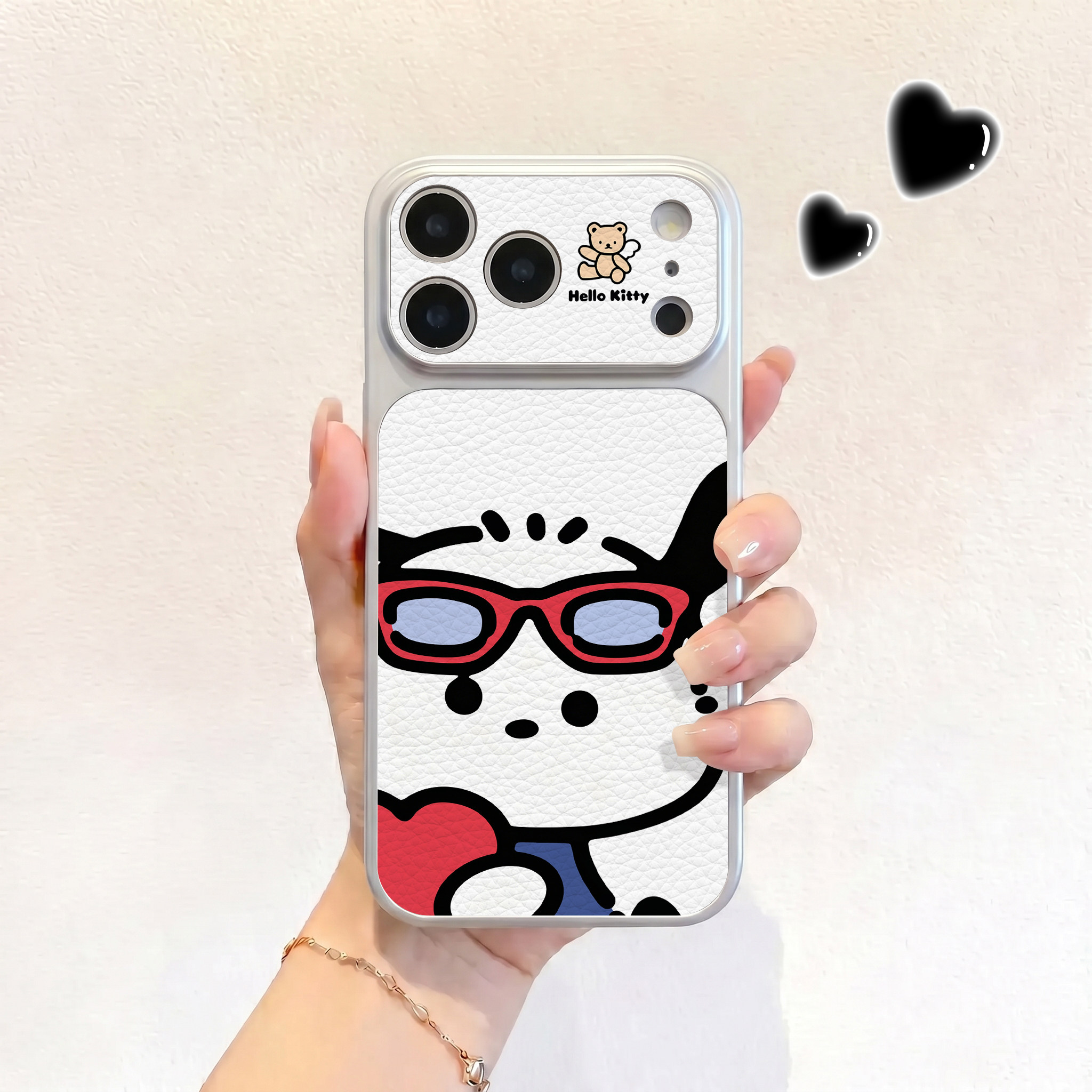 抱红心帕恰狗适用iPhone17不会撞壳手机壳新款苹果17promax仿皮16pro皮纹壳17pro保护套ip16男女15卡通14可爱