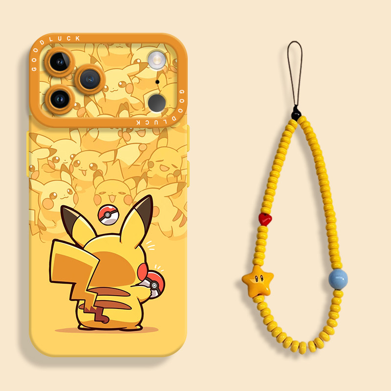 皮卡丘叠叠乐适用iPhone17手机壳新款苹果17promax液