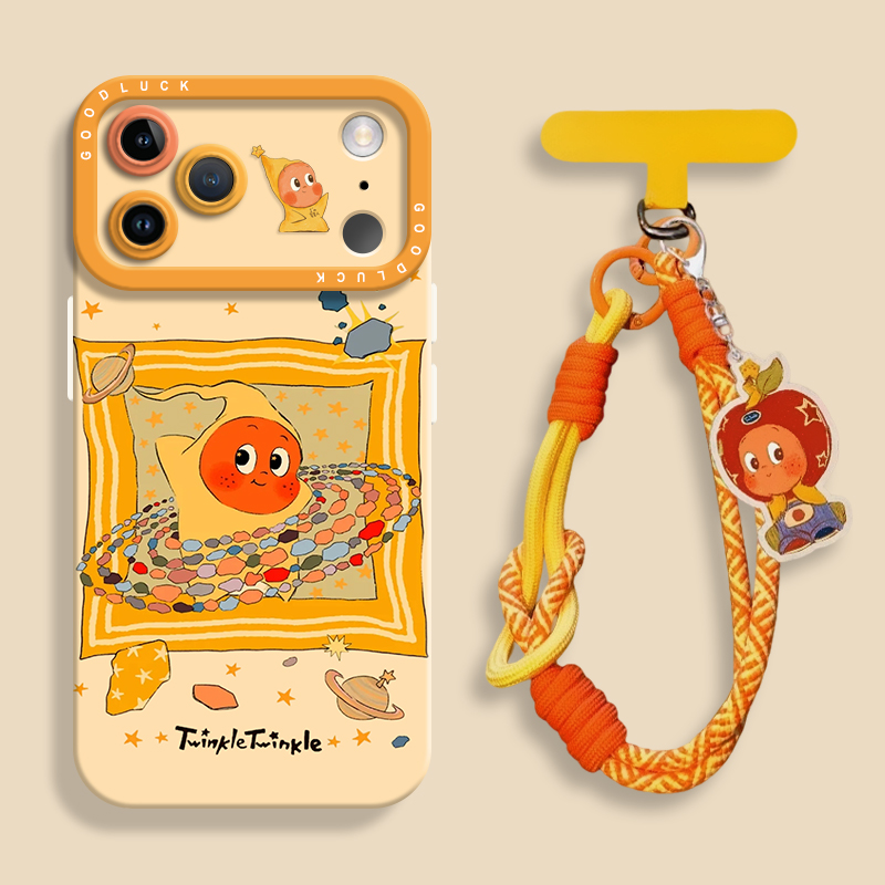 适用苹果17星球星星人手机壳